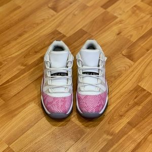Jordan 11 pink snakeskins
